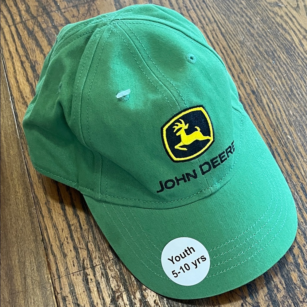 John Deere Green and Yellow Kids Baseball Cap